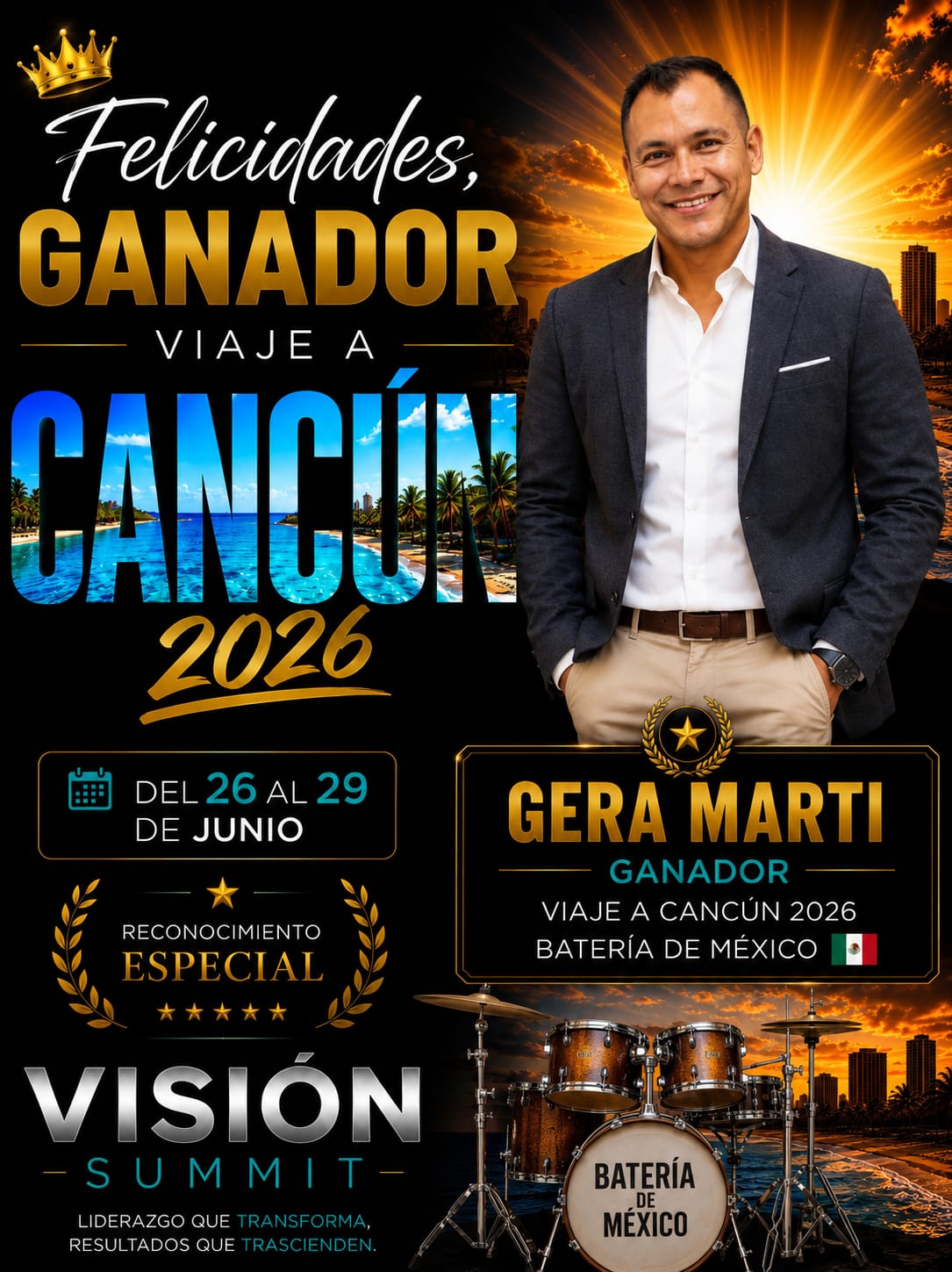 Gera Martí — Ganadora Viaje a Cancún 2026