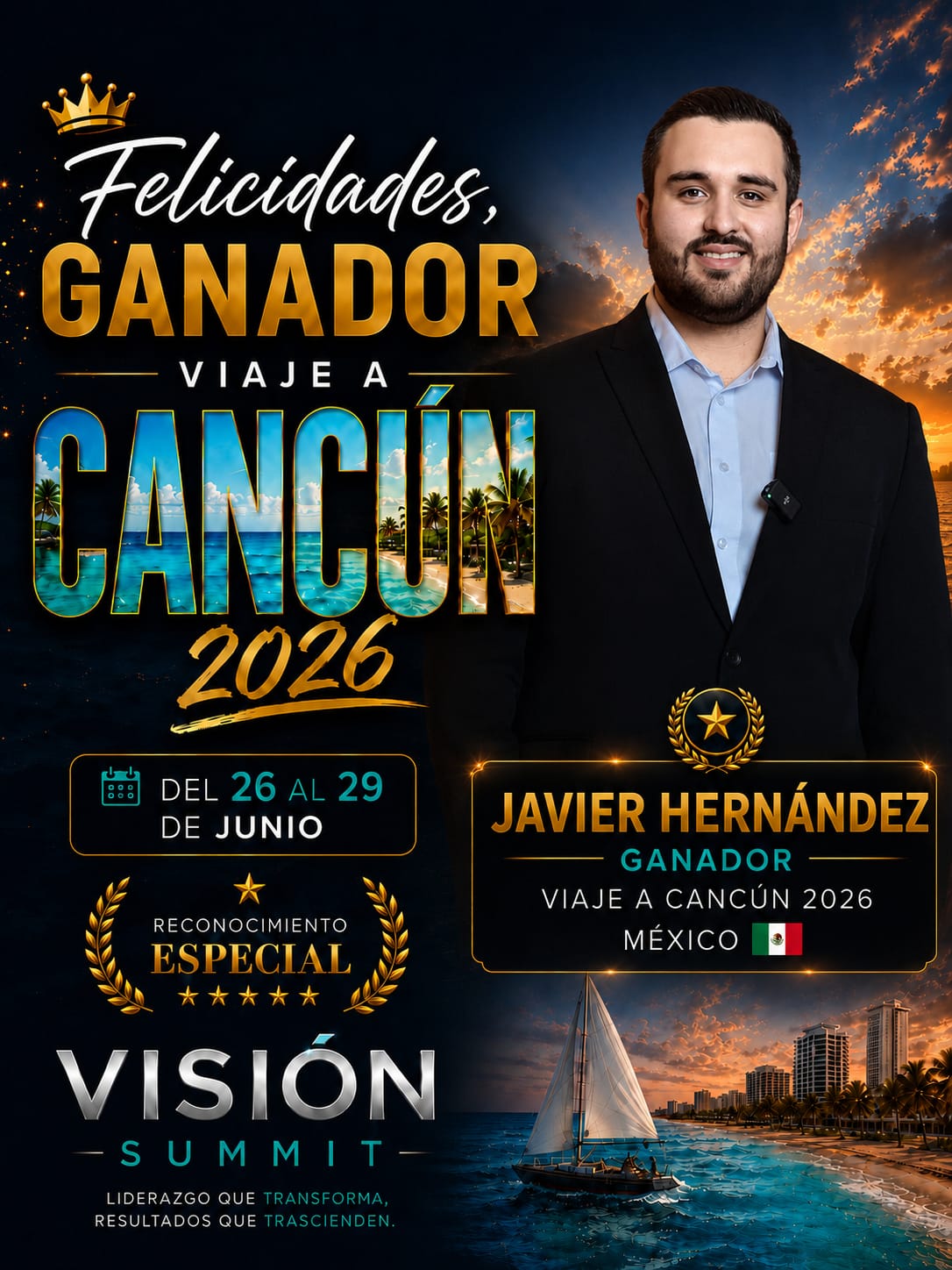 Javier Hernández 🇲🇽 — Ganador Viaje a Cancún 2026